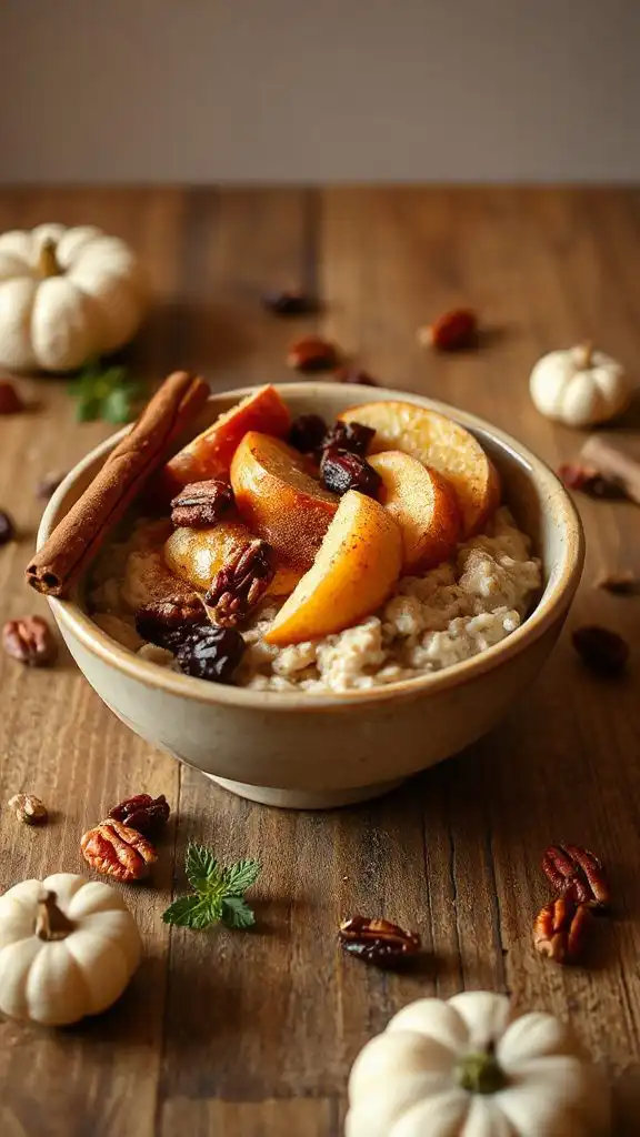 cozy apple cinnamon oatmeal