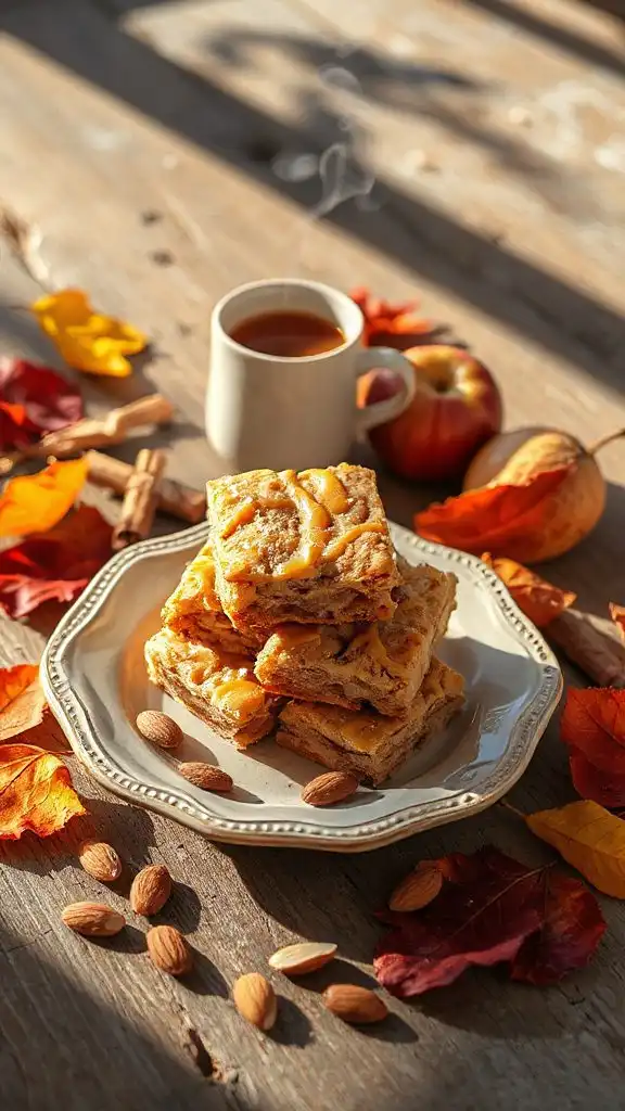 cozy autumn cookie bars