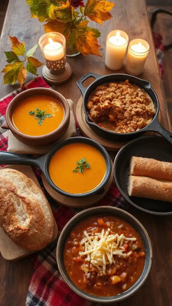 cozy autumn evening meals