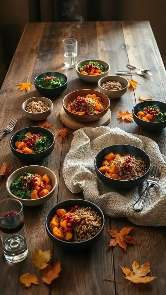 cozy autumn plant based meals
