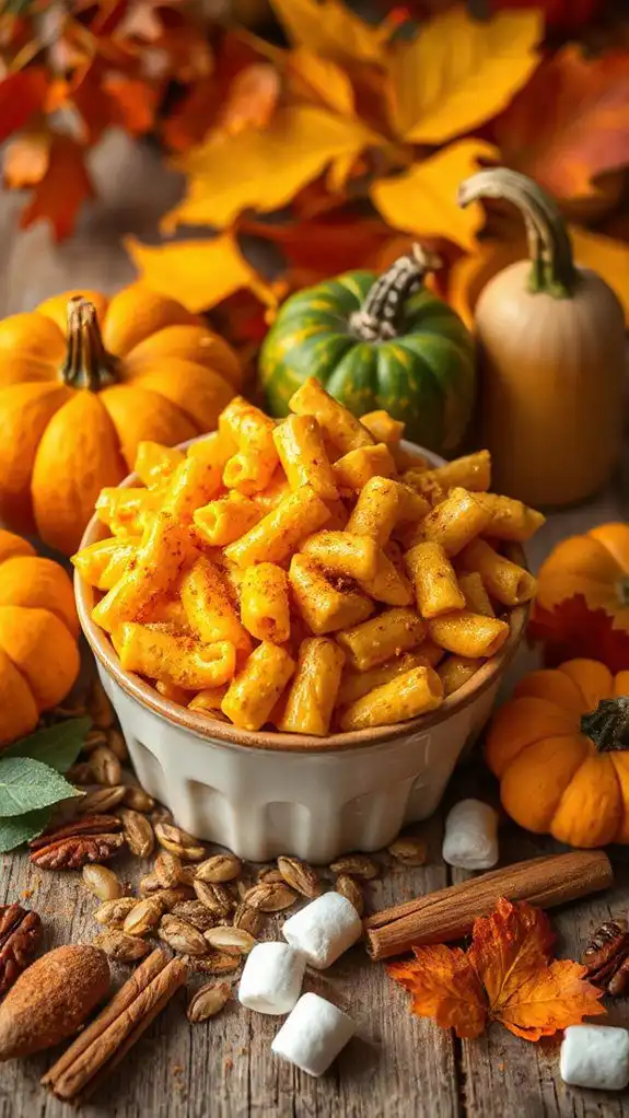 cozy autumn pumpkin mac and cheese
