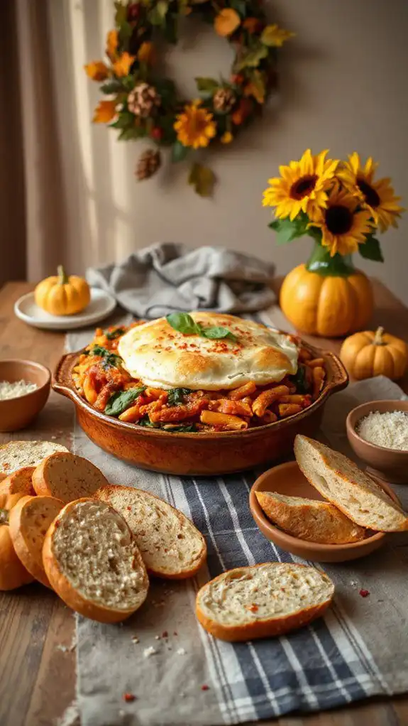 cozy baked ziti dish