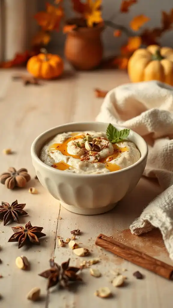 cozy chai spiced rice pudding