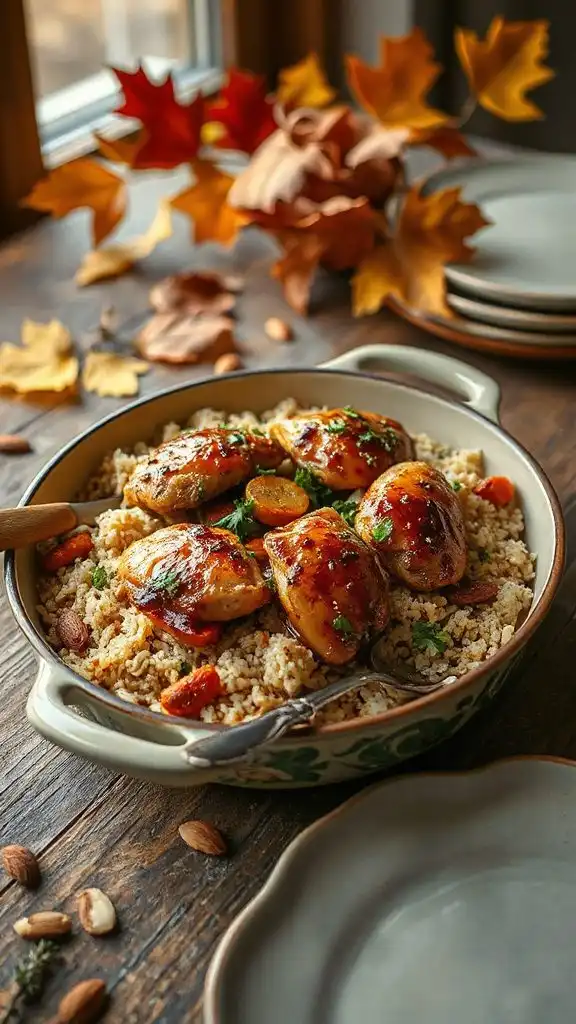 cozy chicken rice pilaf