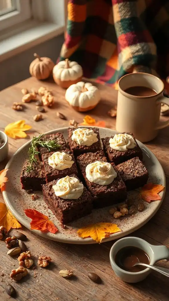 cozy chocolate brownie dessert