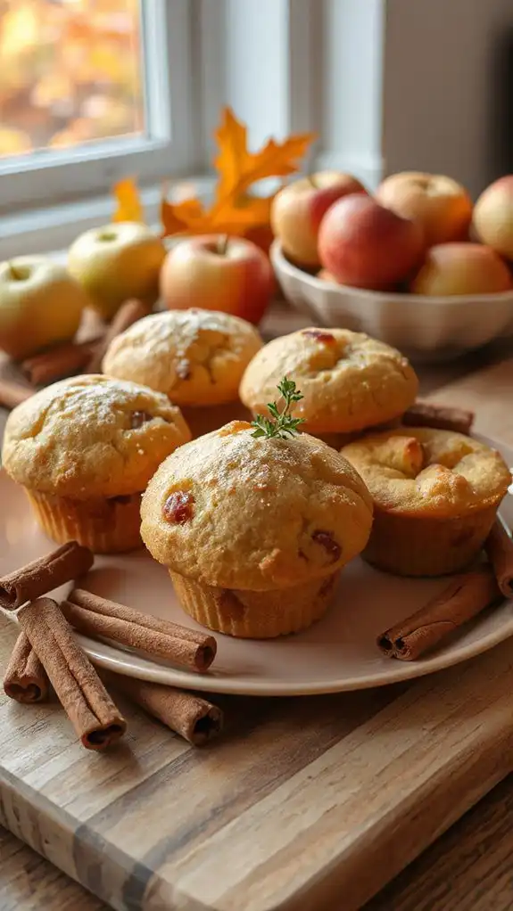 cozy cinnamon apple muffins