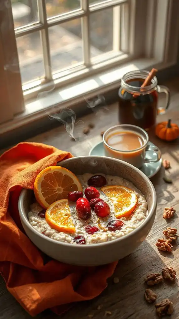 cozy cranberry orange breakfast