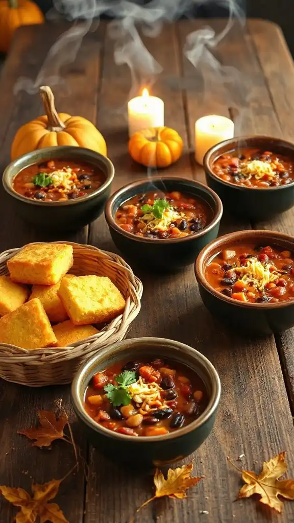 cozy fall bean chili