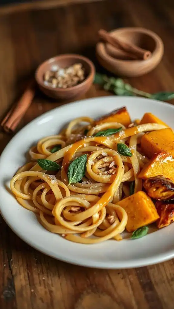 cozy fall pasta dish