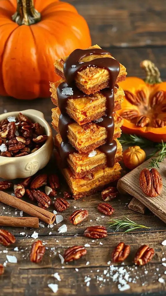 cozy fall pumpkin bars