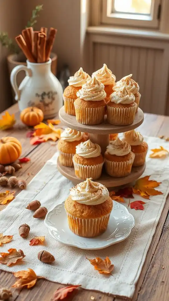 cozy gluten free cinnamon cupcakes