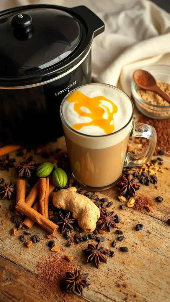 cozy honey cardamom chai