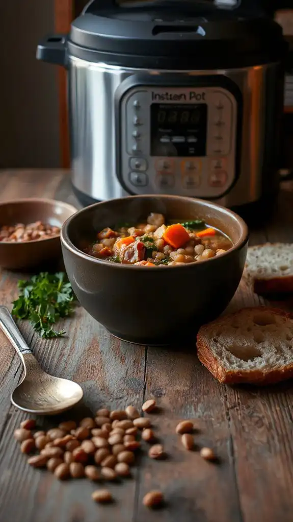 cozy lentil and ham soup
