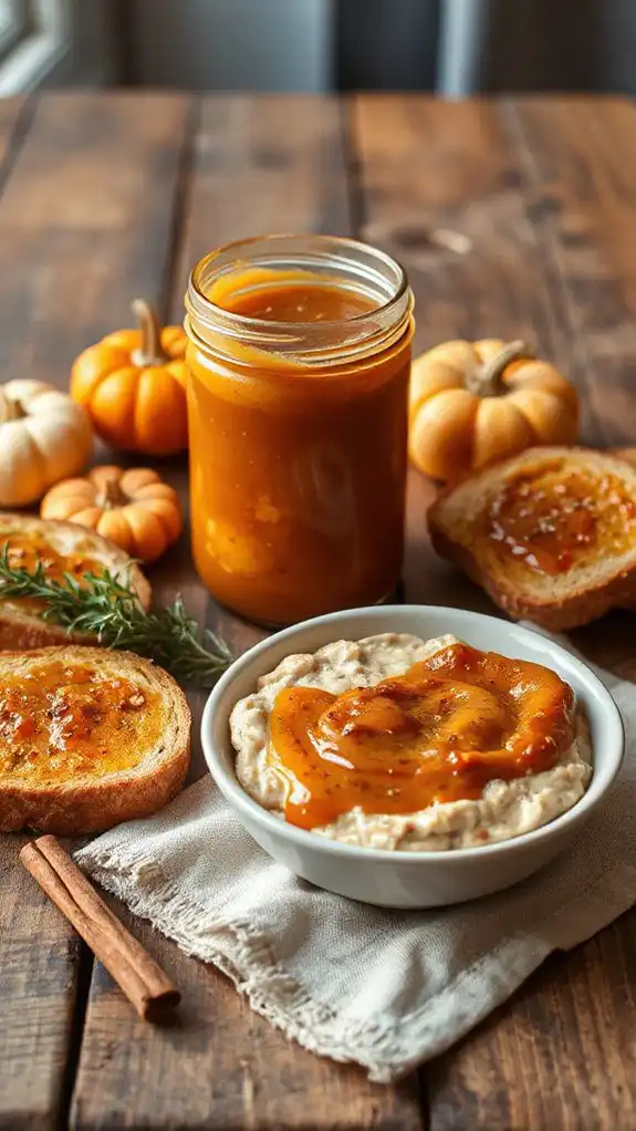 cozy pumpkin apple spread
