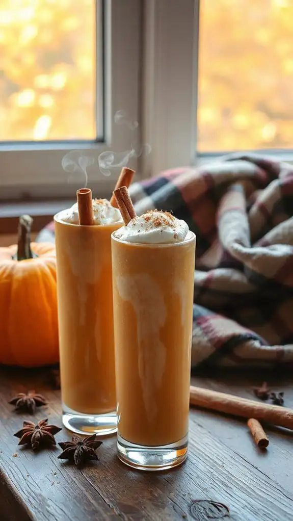 cozy pumpkin chai smoothie