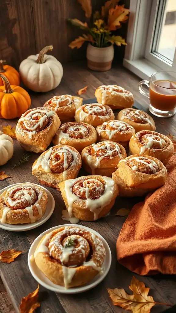 cozy pumpkin cinnamon rolls recipe