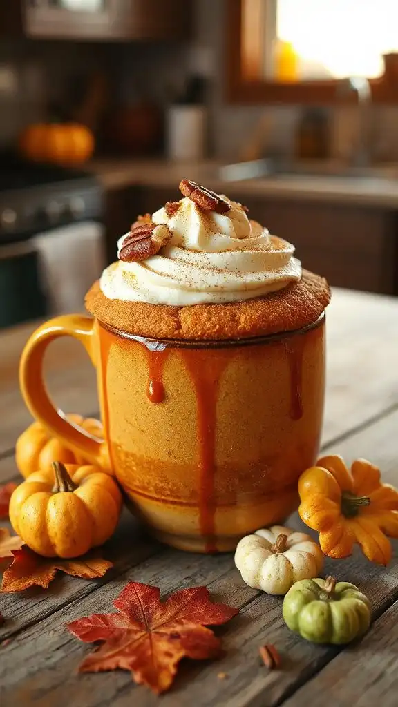 cozy pumpkin spice mug cake cozy pumpkin spice mug cake