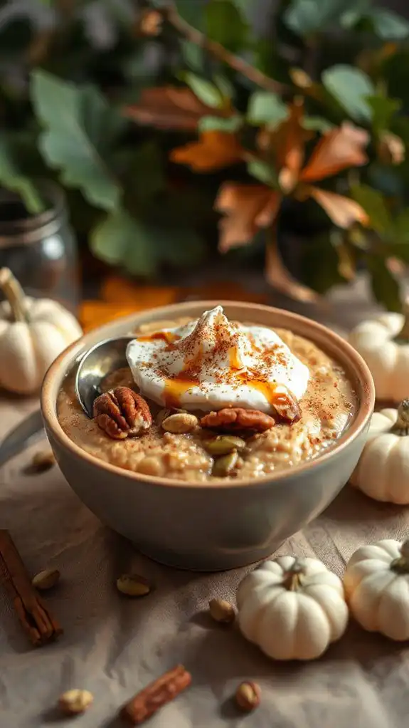 cozy pumpkin spice oatmeal