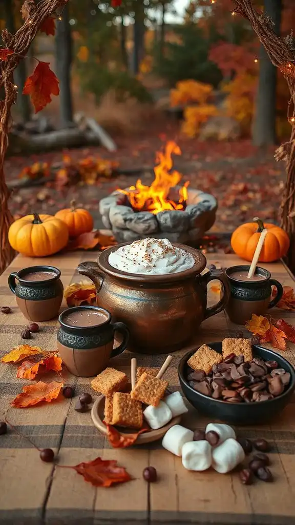 cozy s mores hot chocolate drink