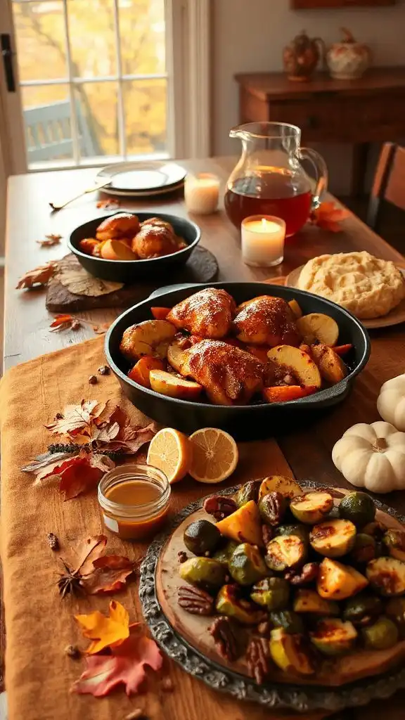 cozy spiced apple cider chicken