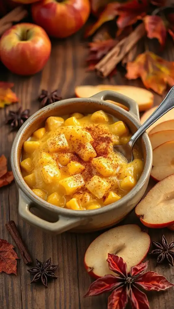 cozy spiced apple dessert