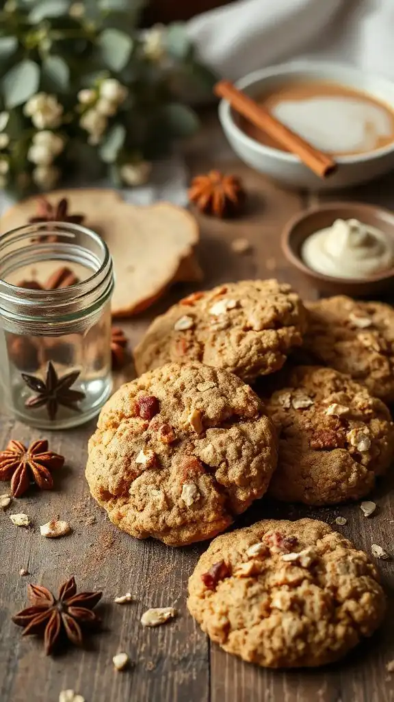 cozy vegan chai cookies
