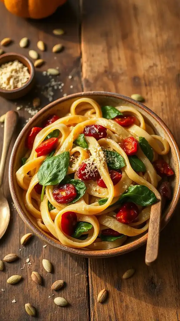 cozy vegan pasta dish