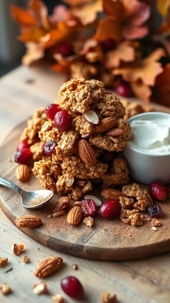 cranberry almond granola clusters cranberry almond granola clusters