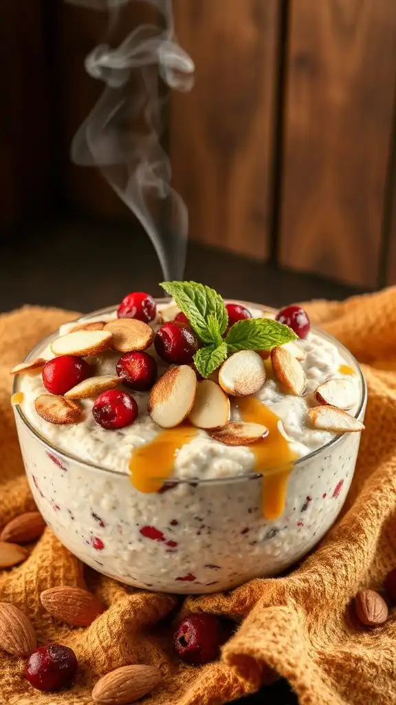 cranberry almond overnight oats