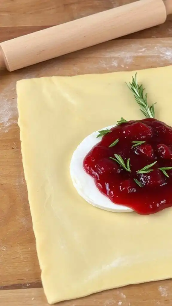 cranberry brie puff pastry