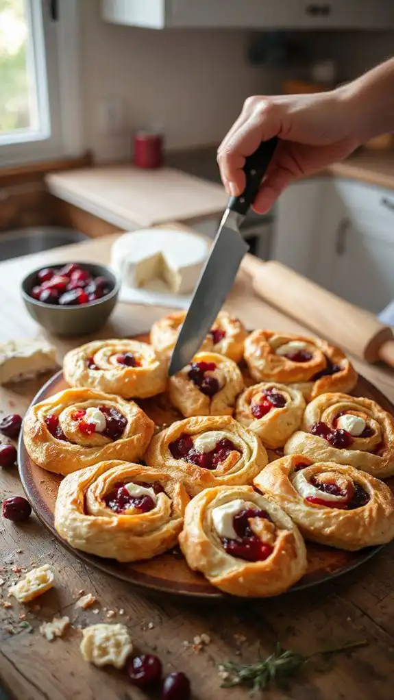 cranberry brie puff pastry