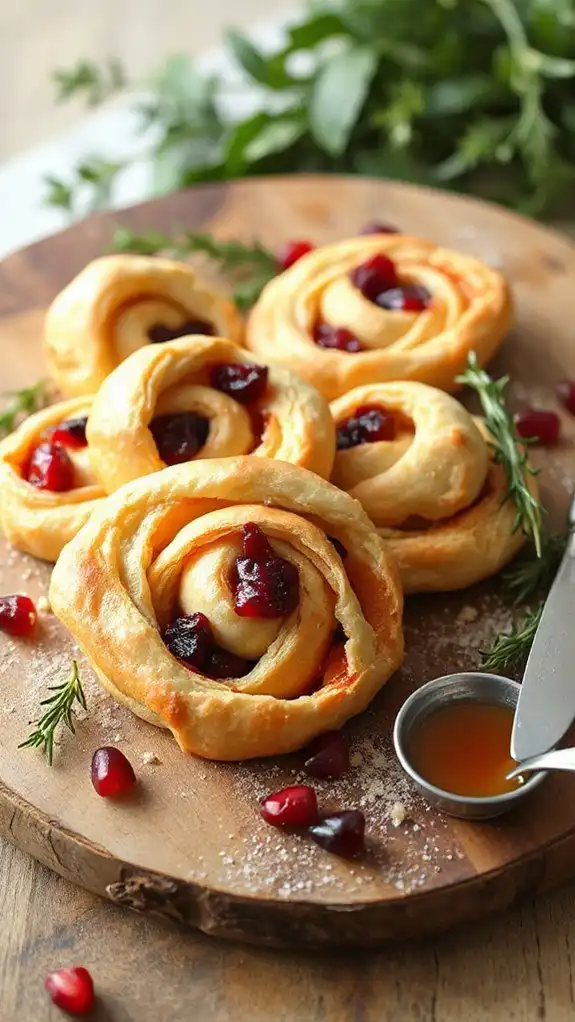 cranberry brie puff pastry