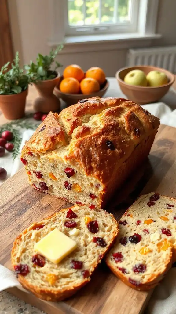 cranberry chocolate orange bread