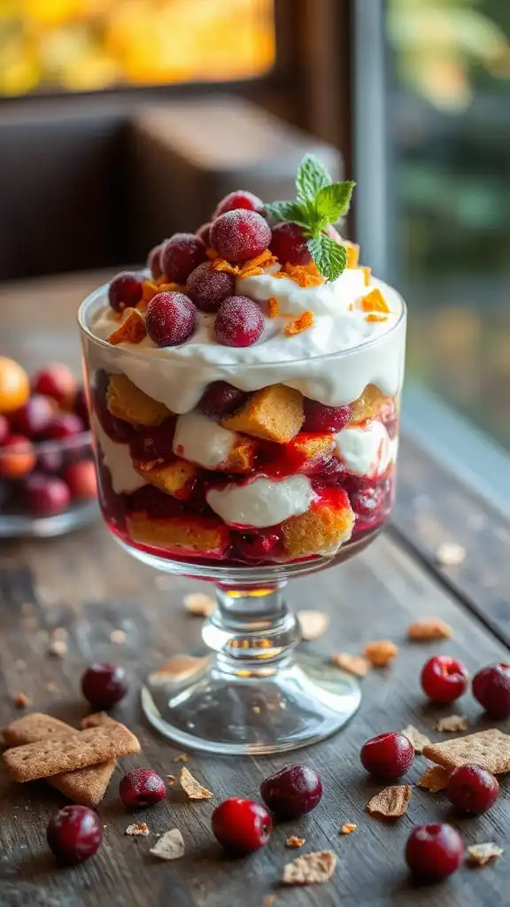 cranberry citrus trifle delight