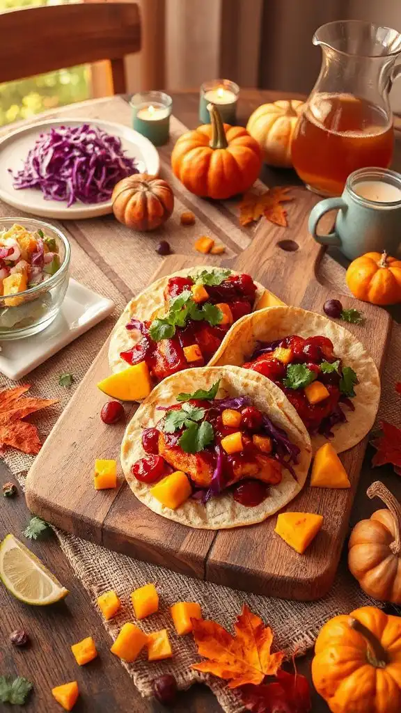 cranberry glazed chicken tacos recipe