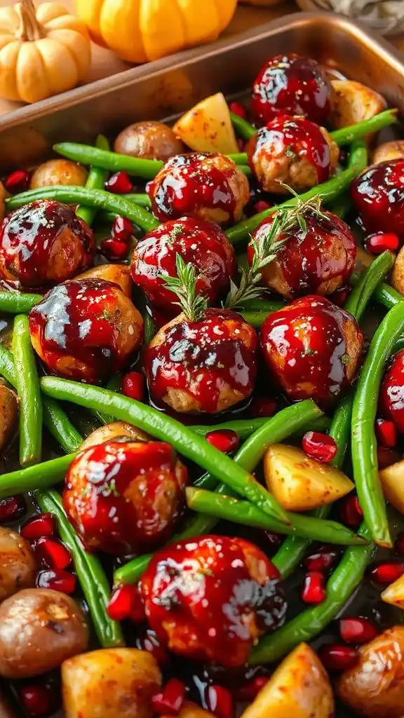 cranberry glazed meatballs baked