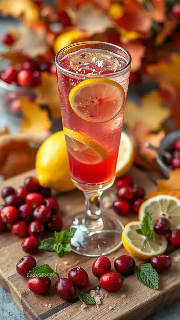 cranberry lemonade refreshing spritzer