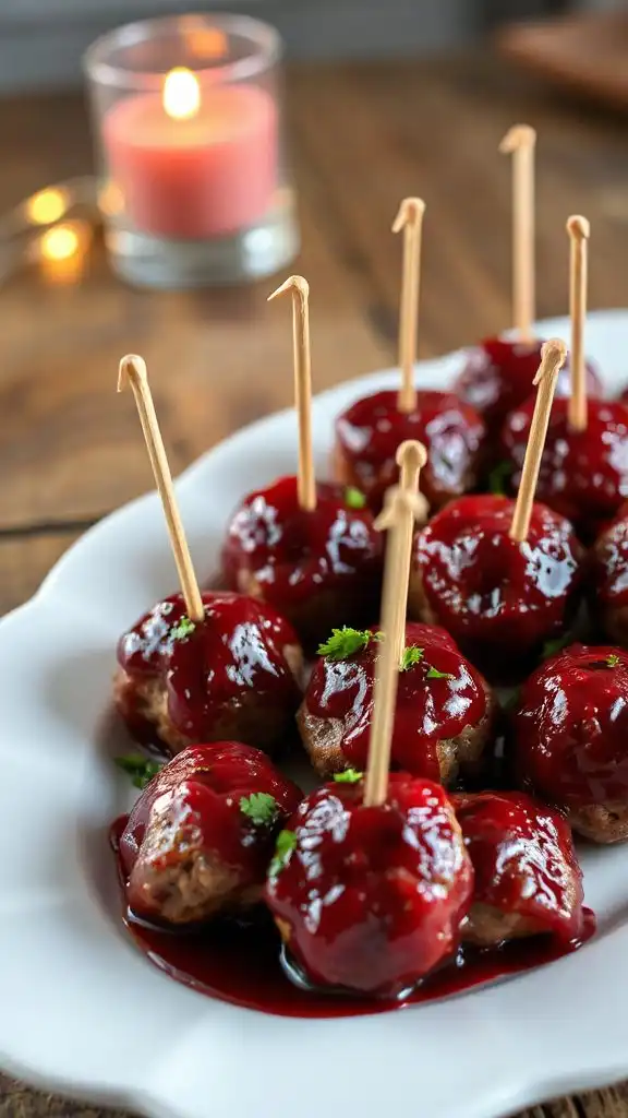 cranberry meatballs party appetizer