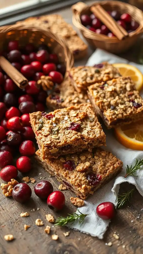 cranberry oat bars recipe