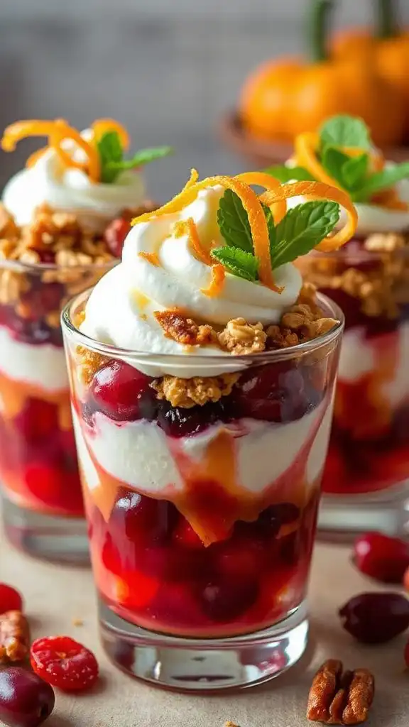cranberry orange autumn dessert