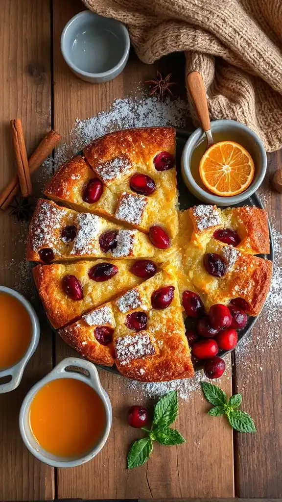 cranberry orange bread pudding
