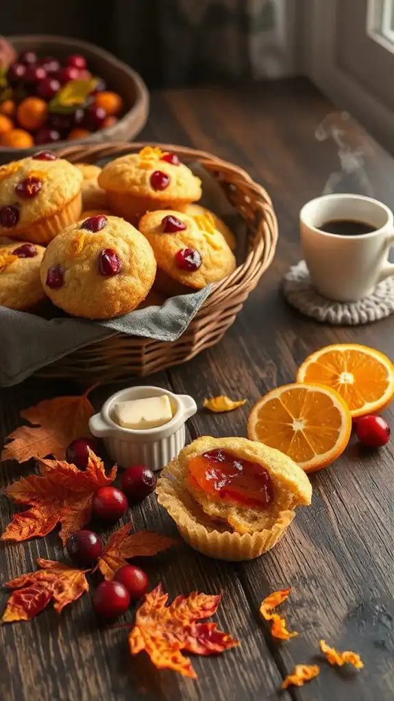 cranberry orange breakfast muffins