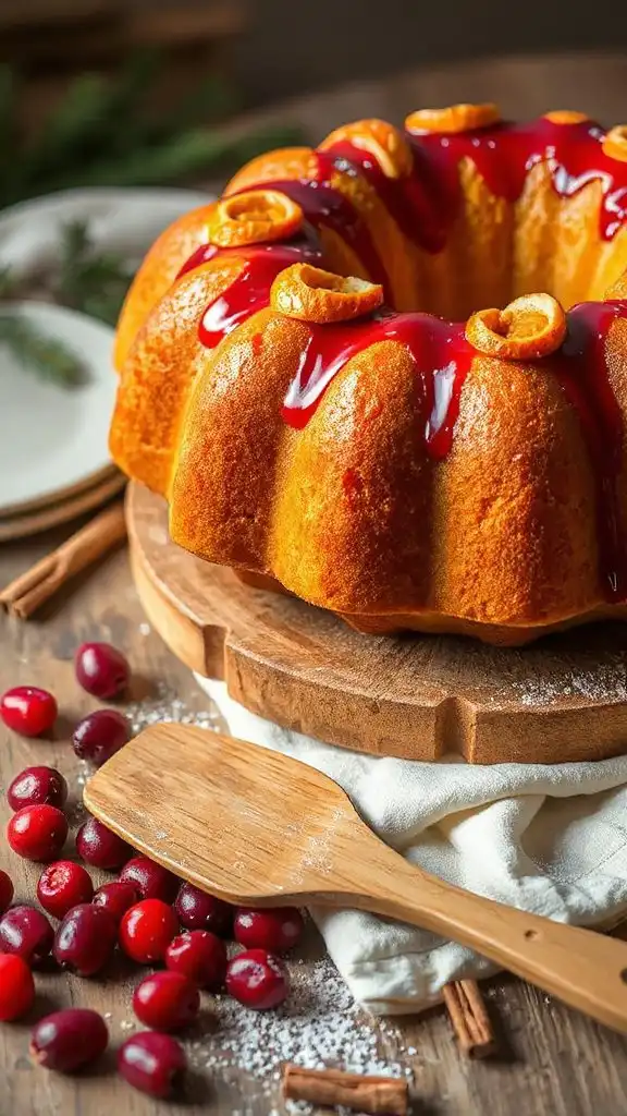 cranberry orange bundt cake recipe