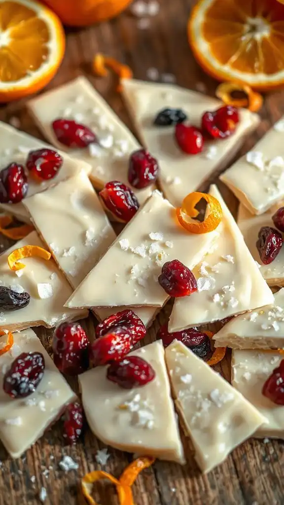 cranberry orange chocolate bark cranberry orange chocolate bark