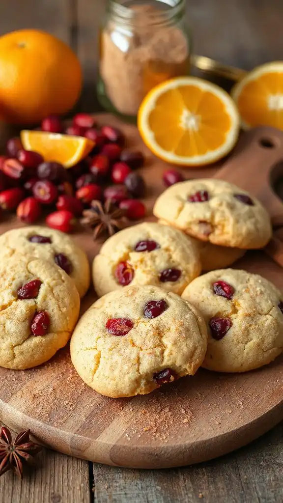 cranberry orange flavored cookies