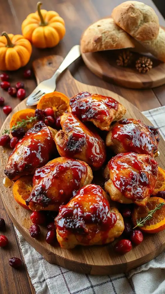 cranberry orange glazed chicken