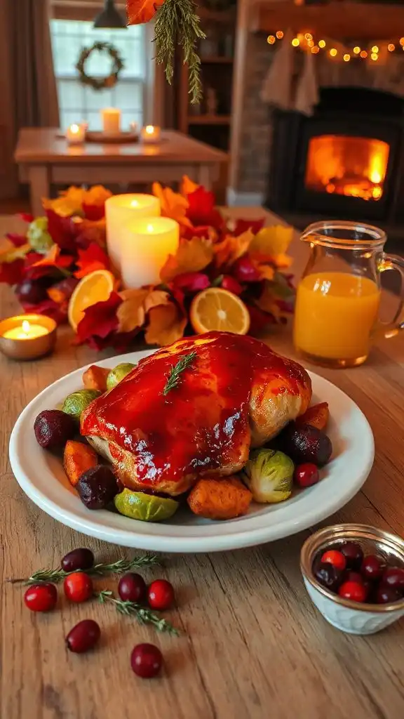 cranberry orange glazed chicken recipe
