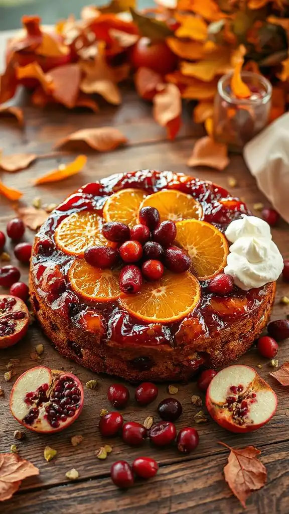 cranberry orange layered cake