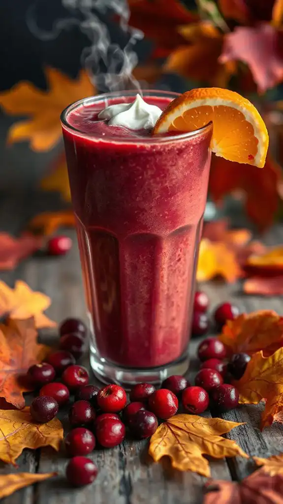 cranberry orange smoothie delight