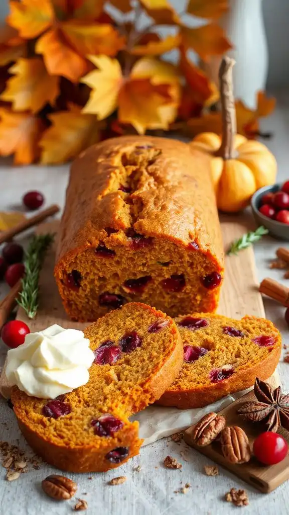 cranberry pumpkin bread delight
